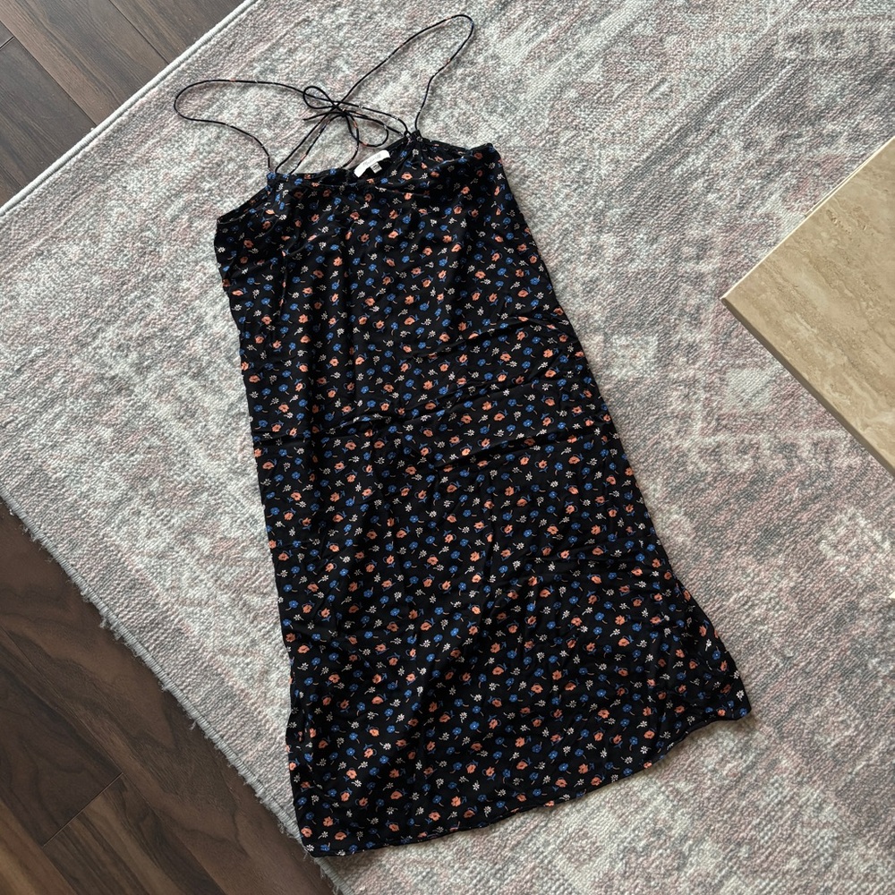 Madewell Floral Spaghetti Strap Dress